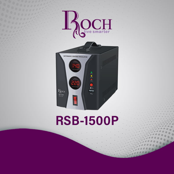 Regulador de Tensão Elétrico ROCH 1500W ref EZ-RSB-1500P