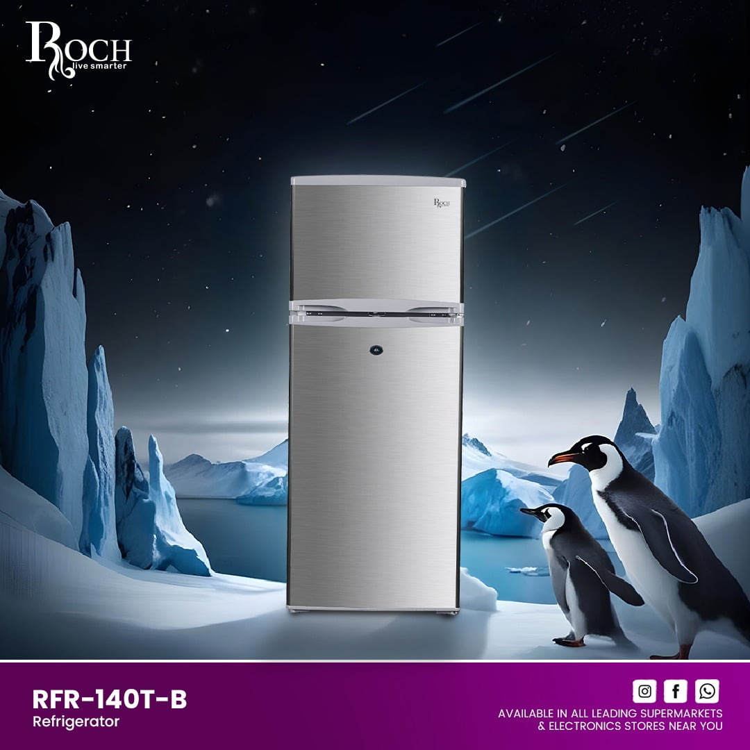 ROCH Refrigerators 118L ref EZ-RFR-140T-B