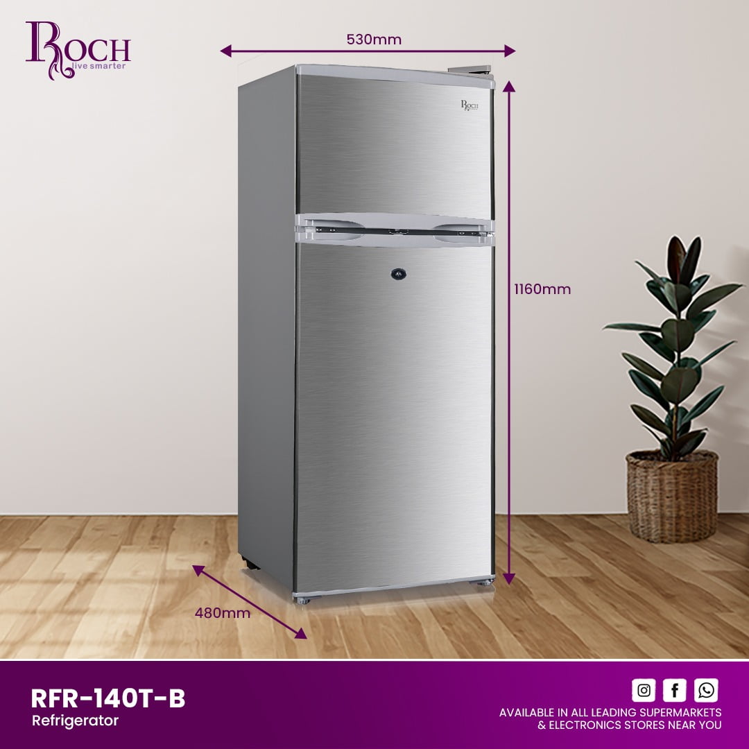 ROCH Refrigerators 118L ref EZ-RFR-140T-B