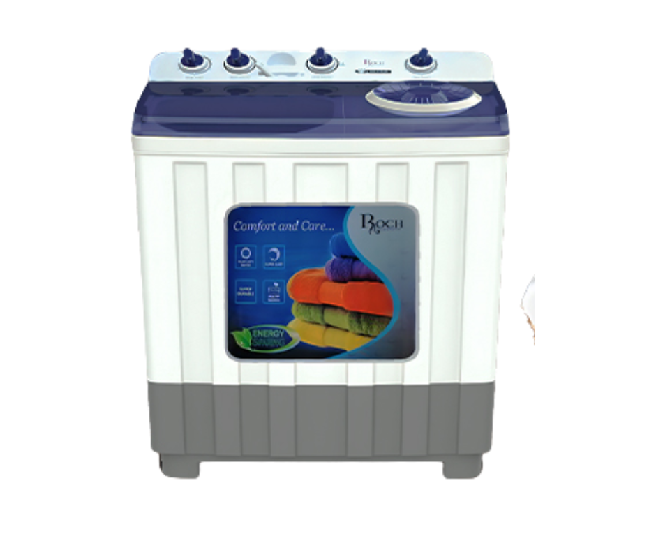Máquina de lavar semiautomática ROCH com cuba dupla de 16 kg | RWM-160TT-J (W)