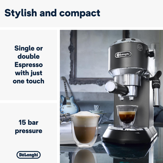 DELONGHI Dedica Style Espresso Machine EC685BK| ref T-48337116