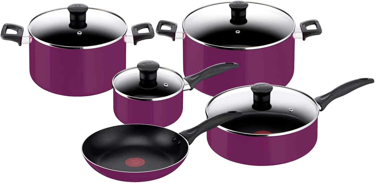 TEFAL Simply Cook Cookware Set 9 Pieces | ref T-B093S986