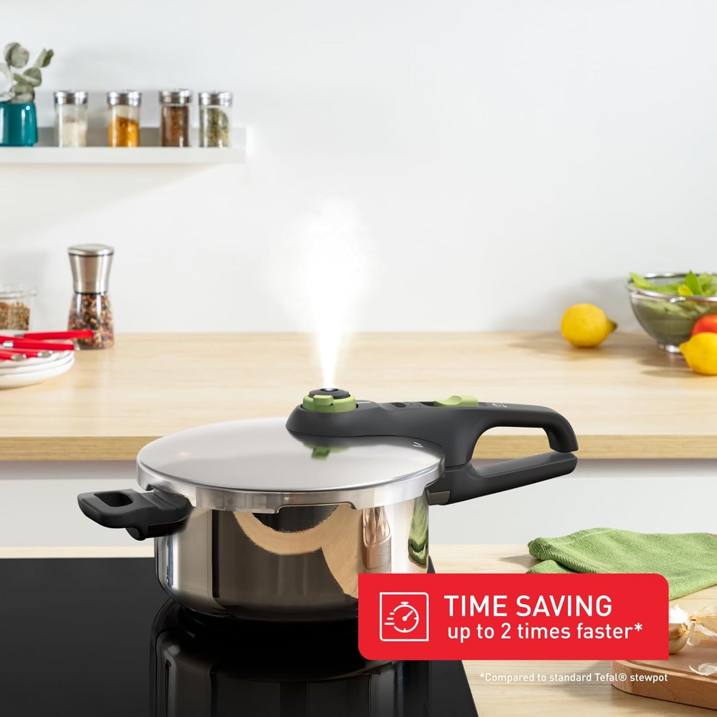Panela de Pressão Elétrica MOULINEX Epic Turbo Kitchen 1090W/5L | ref T-CE754810