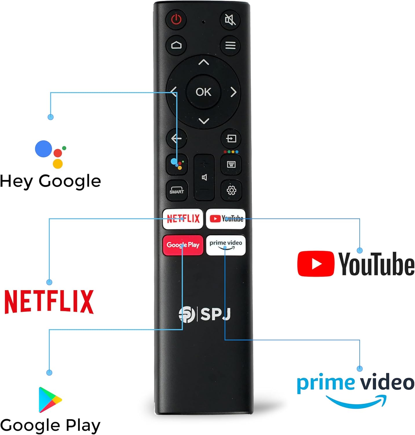 تلفزيون أندرويد 55 بوصة 4K UHD SPJ ref SPJ-4KS55BL3200V