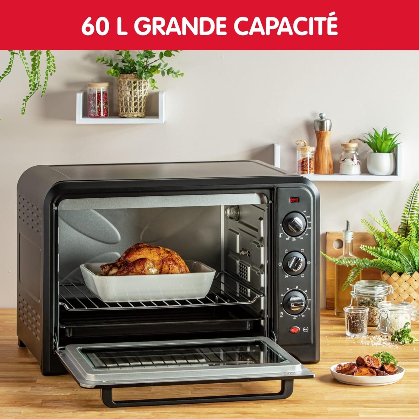 Forno elétrico MOULINEX 60L ref T-OX495810