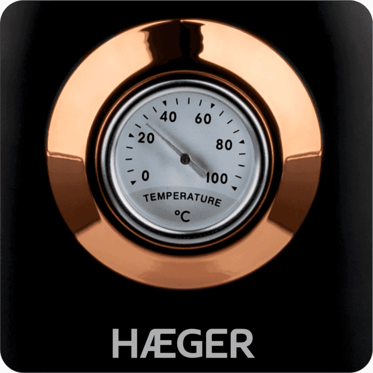 Chaleira elétrica HAEGER ART DECO BLACK – Inox 1,7L 2200W ref T-46130686