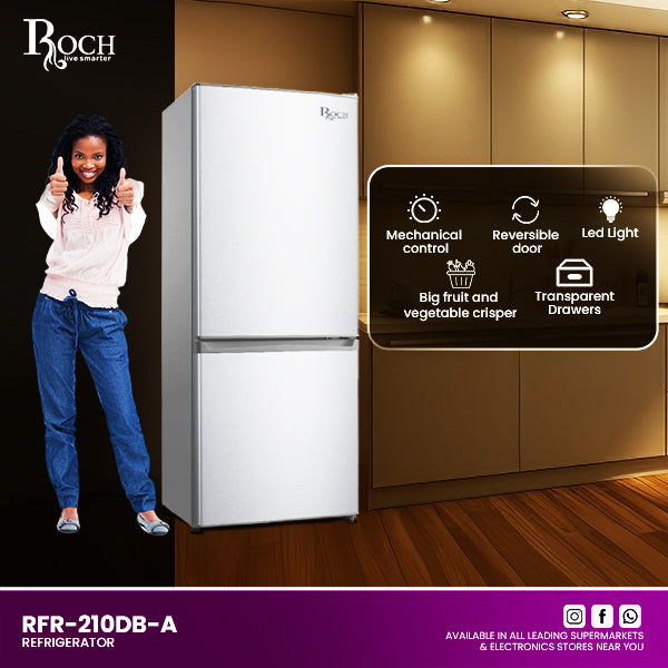 Refrigeradores ROCH Freezer Inferior 170L ref EZ-RFR-210DB-A
