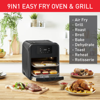 Forno e grelha TEFAL Easy Fry 9 em 1, fritadeira de ar quente de 2000 W | REF T-FW501815