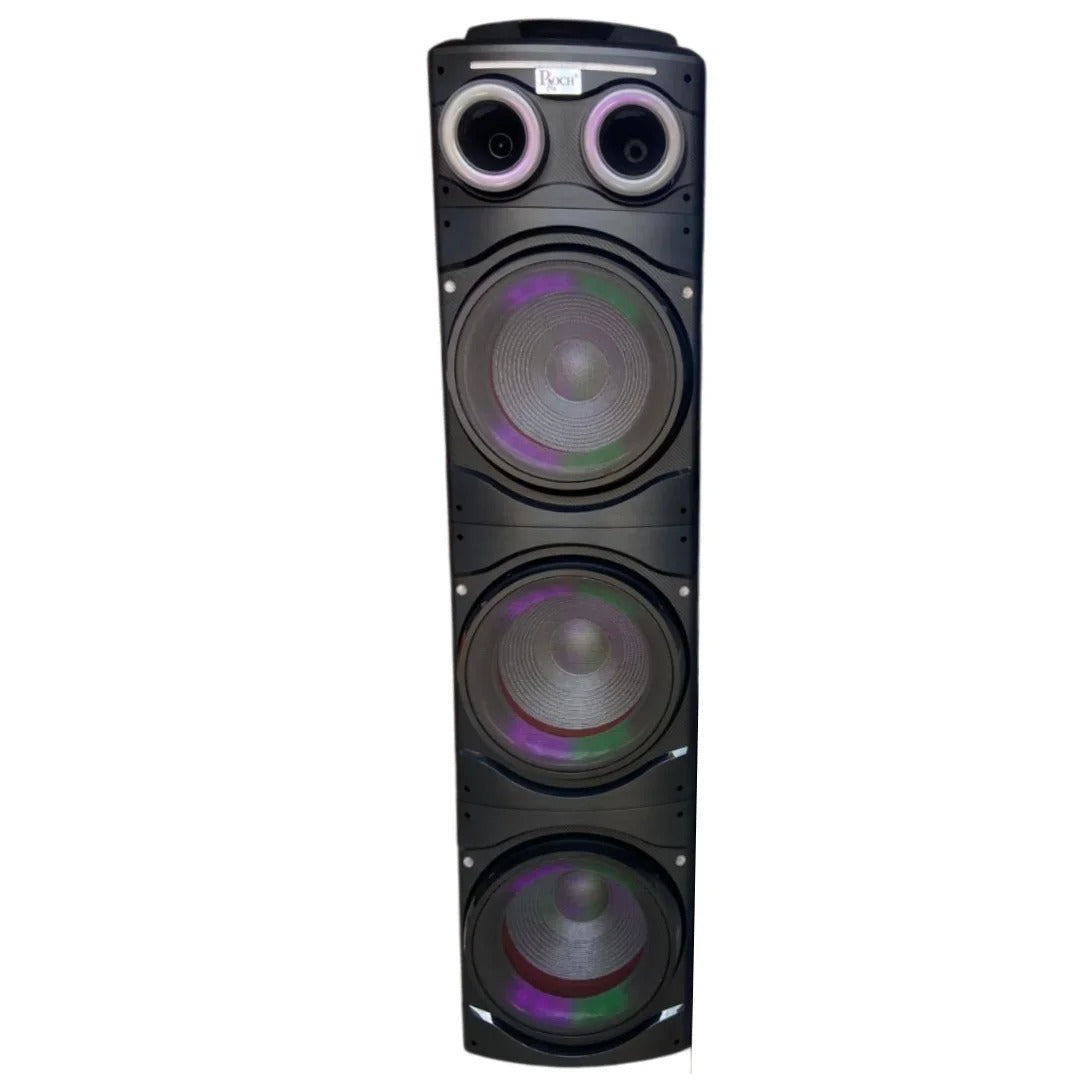 Caixa de Som Recarregável Roch com Microfone e 3 Subwoofers 12"/100W ref EZ-RPS-12M3
