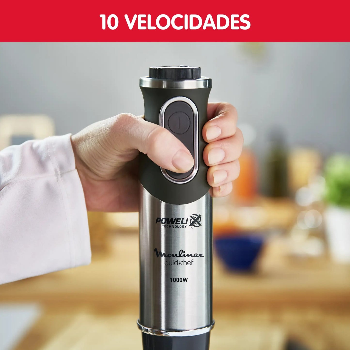 Batedeira de Mão MOULINEX QUICKCHEF 3 em 1 1000 W | ref T-DD655810