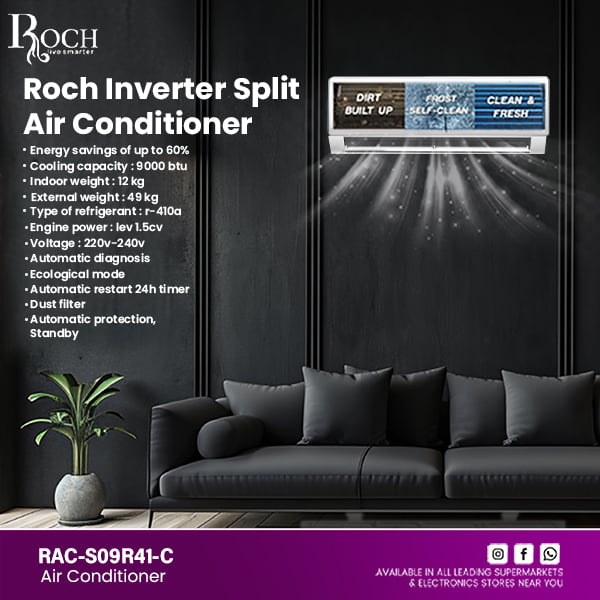 ROCH AC 9000 BTU ref EZ-RAC-S09R41C