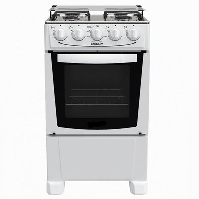 Fogão a Gás MAXCOOK 4 bocas (vidro coliseu branco) ref E-2451