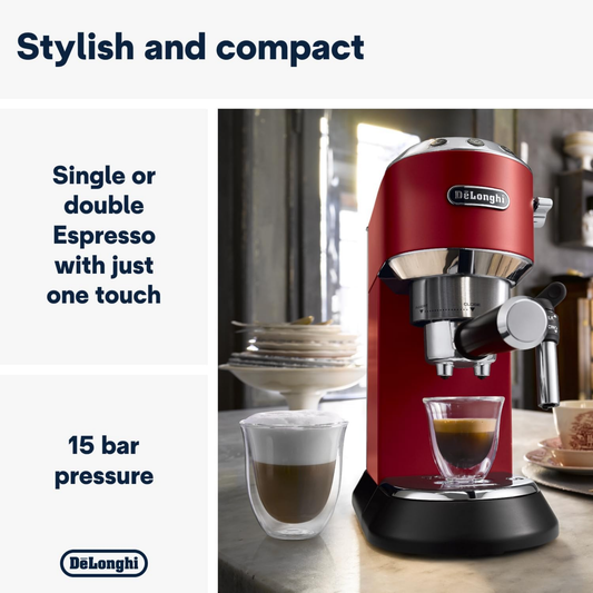 DELONGHI Dedica Style Espresso Machine EC685R | ref T-48337162