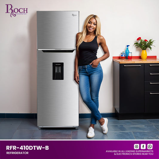 ROCH Refrigerator 330Lref EZ-RFR-410DTW-B