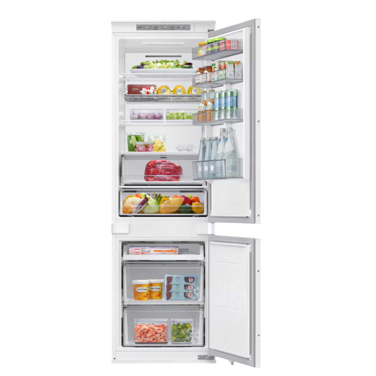 SAMSUNG  SmartThings AI Power Mode Built-in Combined Refrigerator 267L BRB70F26CES0EF | ref T-33950045
