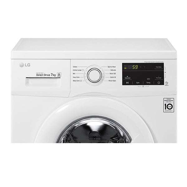 Máquina de lavar roupa de carga frontal LG 7 kg FH2J3QDNP0 | ref E-4997