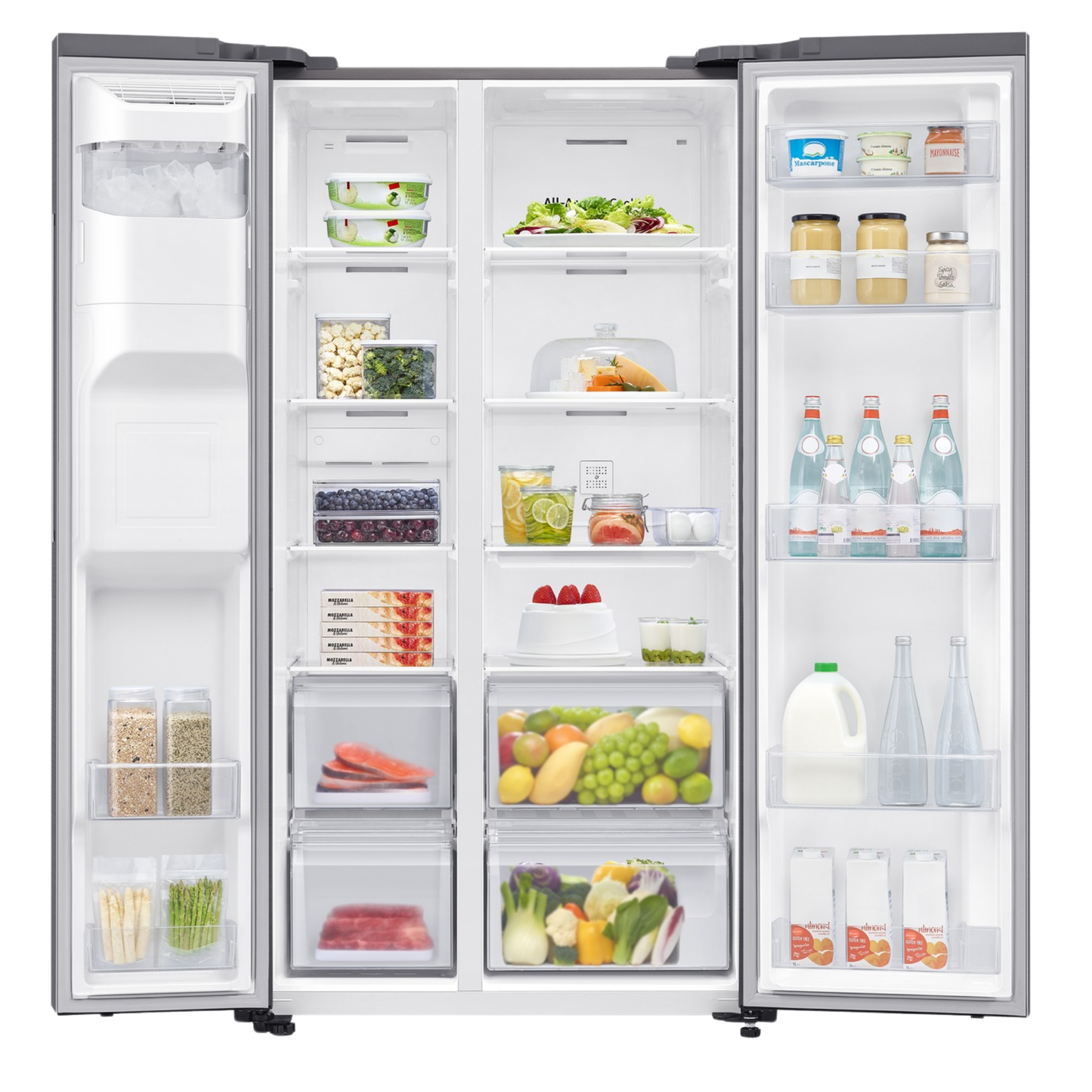 SAMSUNG Side by Side SpaceMax Refrigerator 635L RS65DG5403S9 | ref T-33920247