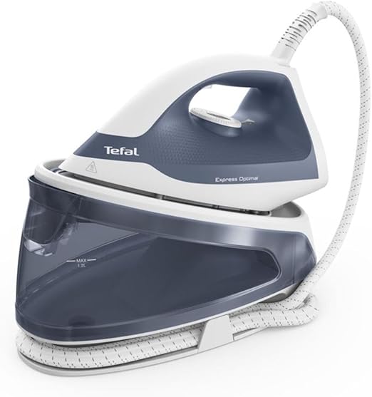 TEFAL Express Optimal Steam Ironing Station 5 bar 1.2L Container | ref T-SV4110E0