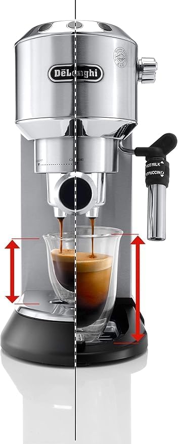 Máquina de café expresso com bomba de 15 barras Delonghi DEDICA ref E-EC685M