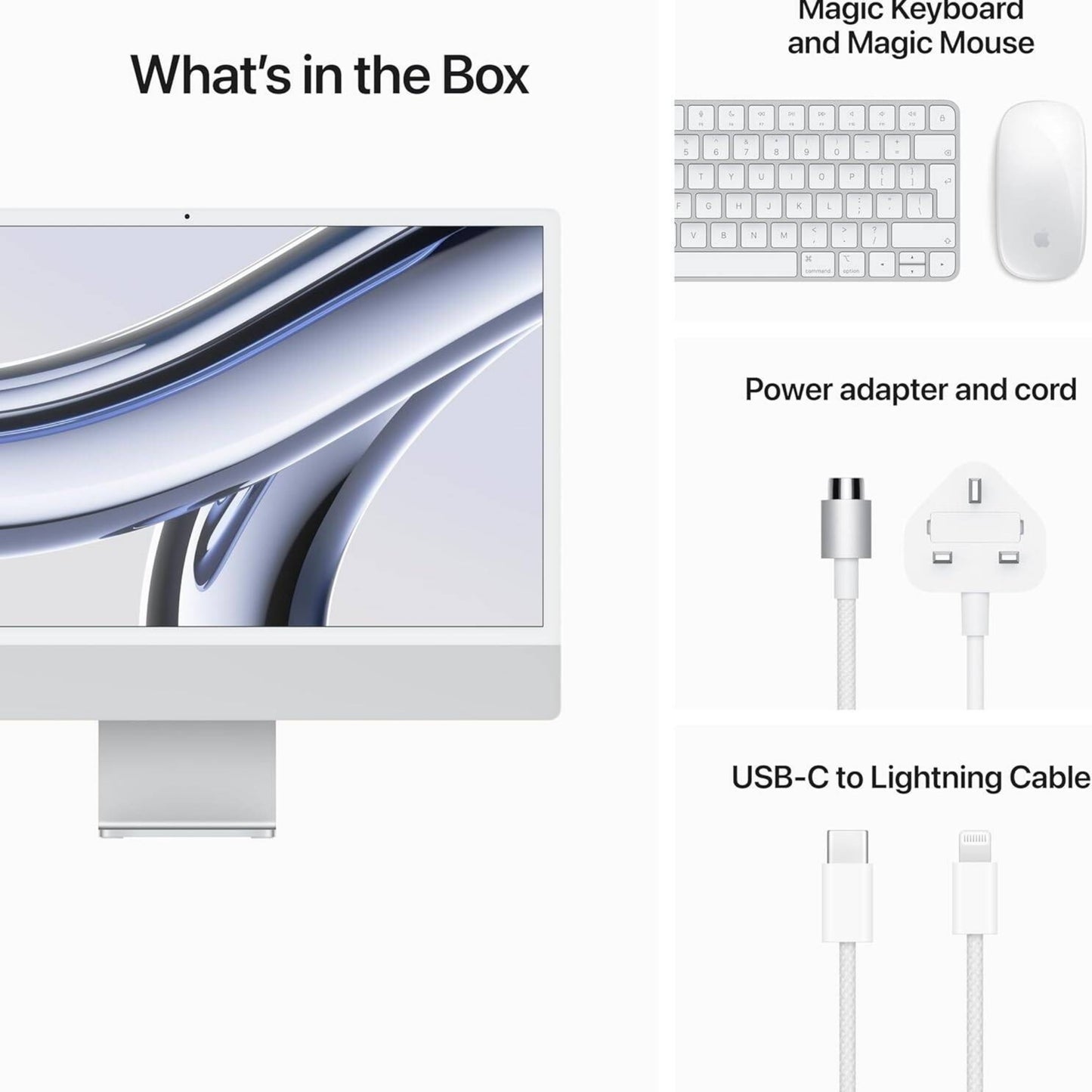 APPLE iMac 24" 512GB with 4.5K Retina Display M3 Chip | ref ECI-MQRK3