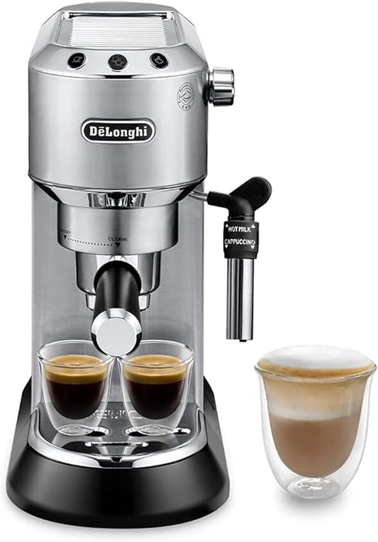 Delonghi  DEDICA 15-Bar Pump Espresso Machine Coffee Maker | ref E-EC685M