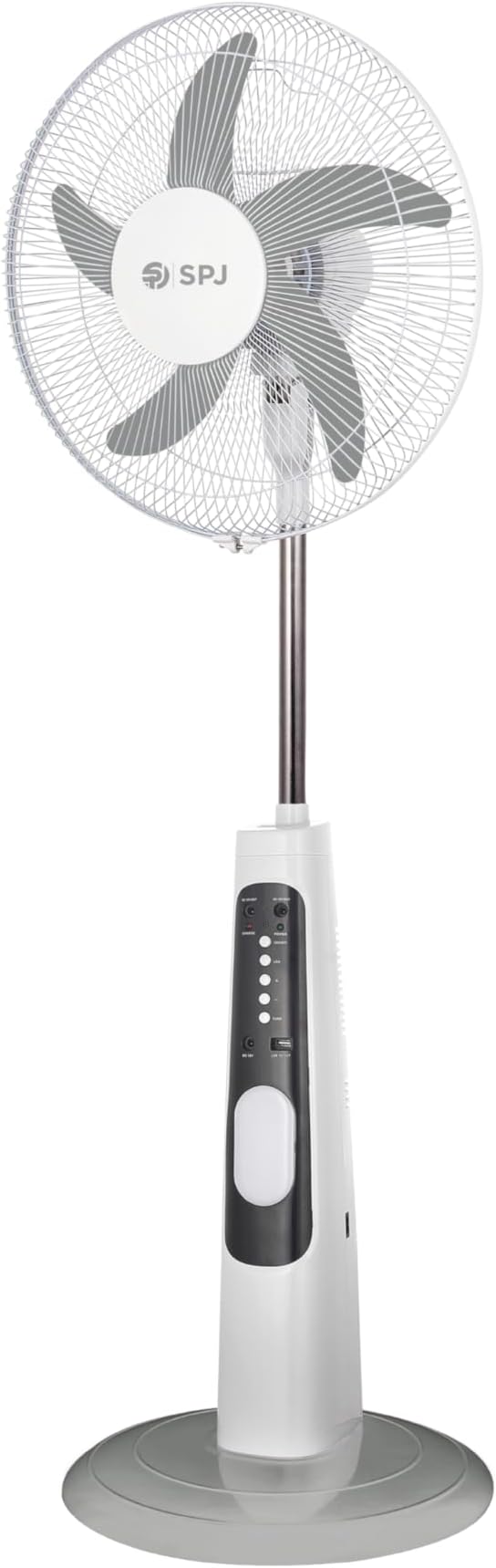 SPJ 35W Pedestal 16" Rechargeable Stand Fan | ref SPJ-SFX-GRDC16016