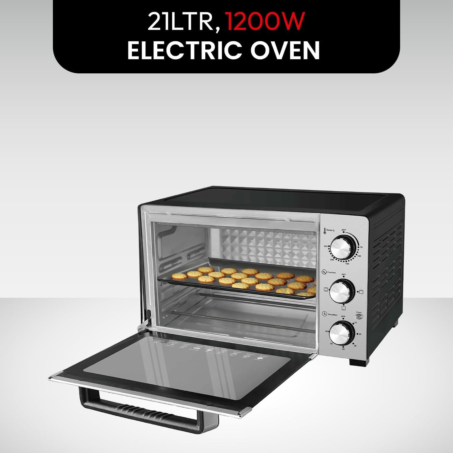 SPJ ELECTRIC OVEN 21L ref SPJ-EOX-SS21L05