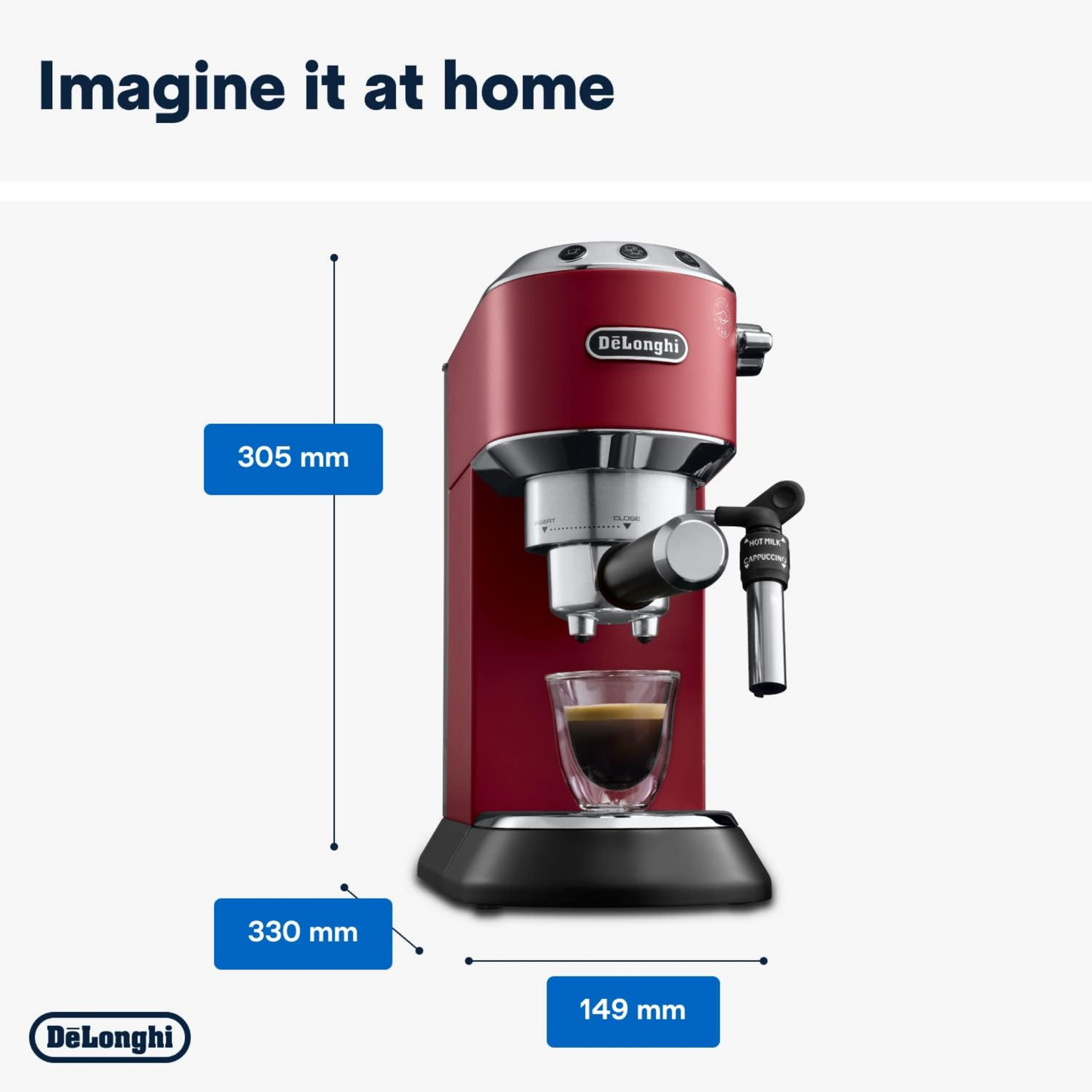 DELONGHI Dedica Style Espresso Machine EC685R | ref T-48337162