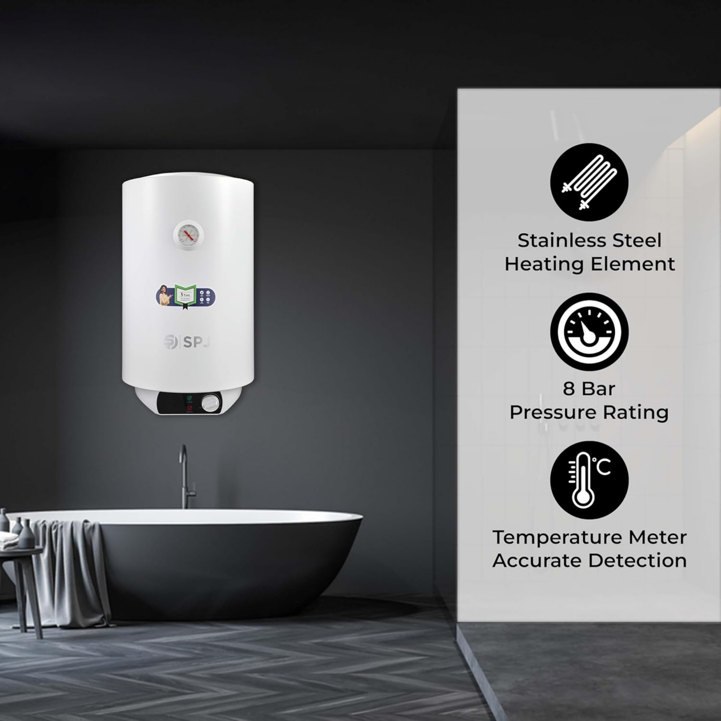 SPJ Water Heater 30L/2000W | SPJ-WHVX-WT30L01