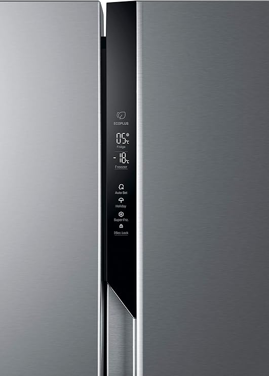 Refrigerador HAIER Side-By-Side 528L Prata | HSR3918FNPG ref E-7933