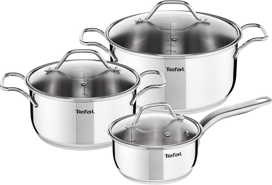 Conjunto de panelas antiaderentes TEFAL Essential 8 peças ref T-B472S544