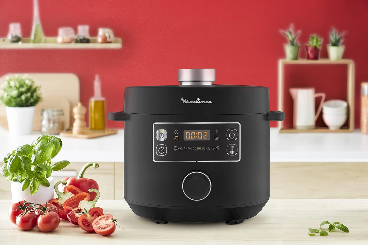 Panela de Pressão Elétrica MOULINEX Epic Turbo Kitchen 1090W/5L | ref T-CE754810