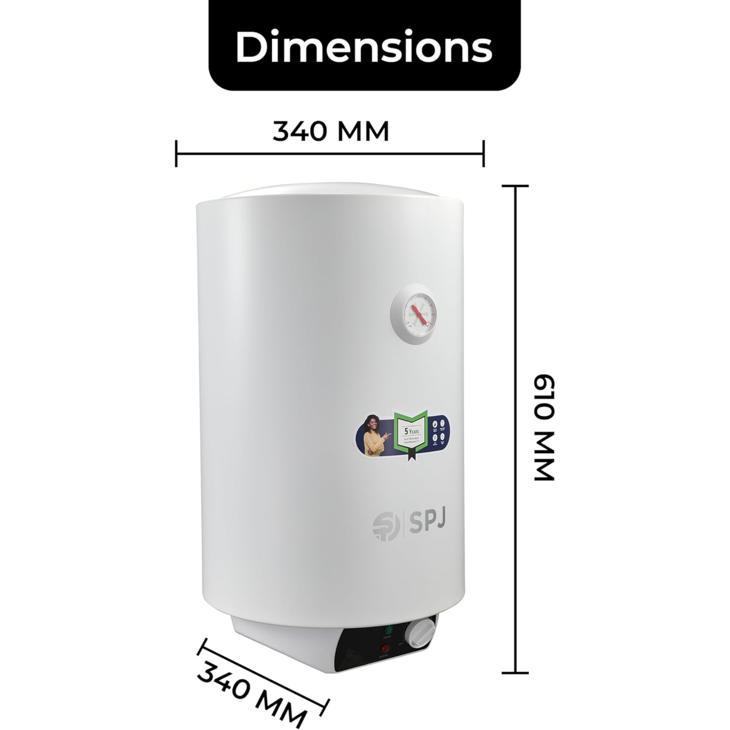 SPJ Water Heater 30L/2000W | SPJ-WHVX-WT30L01
