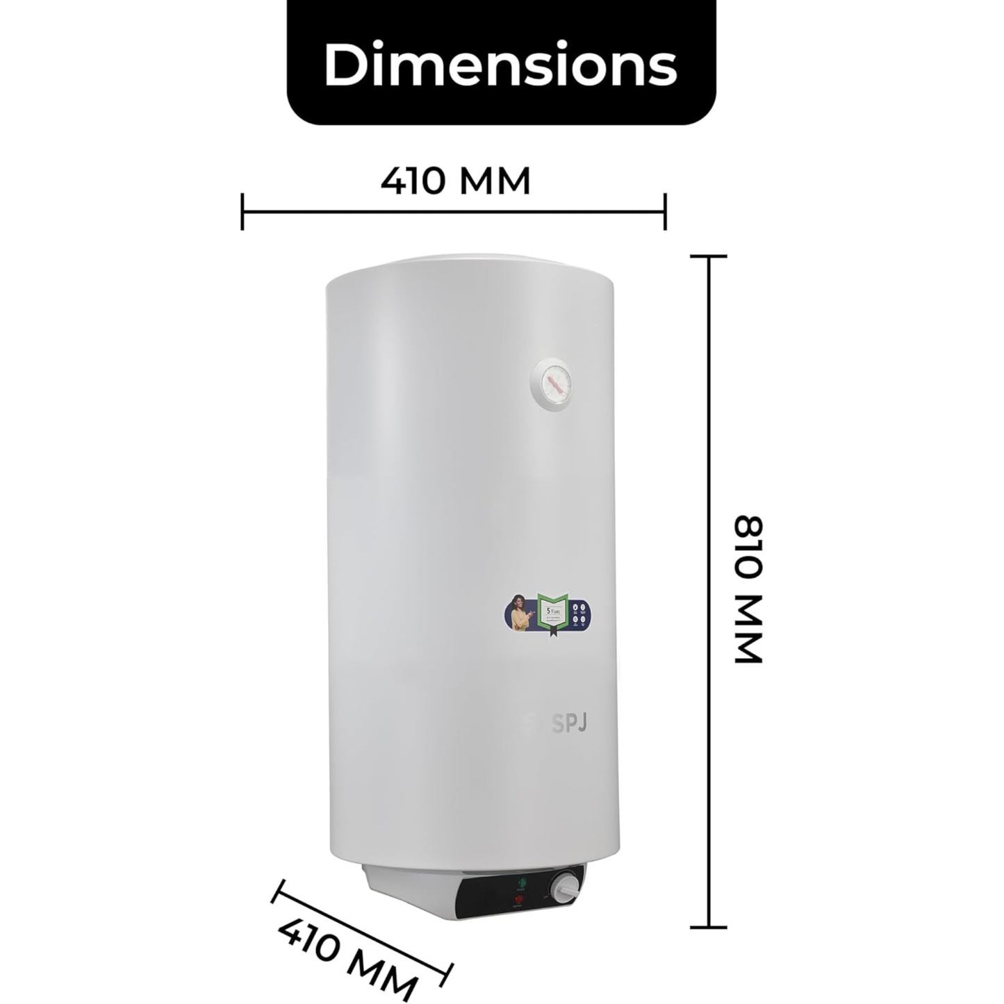 SPJ Water Heater 80L/2000W | SPJ-WHVX-WT80L03