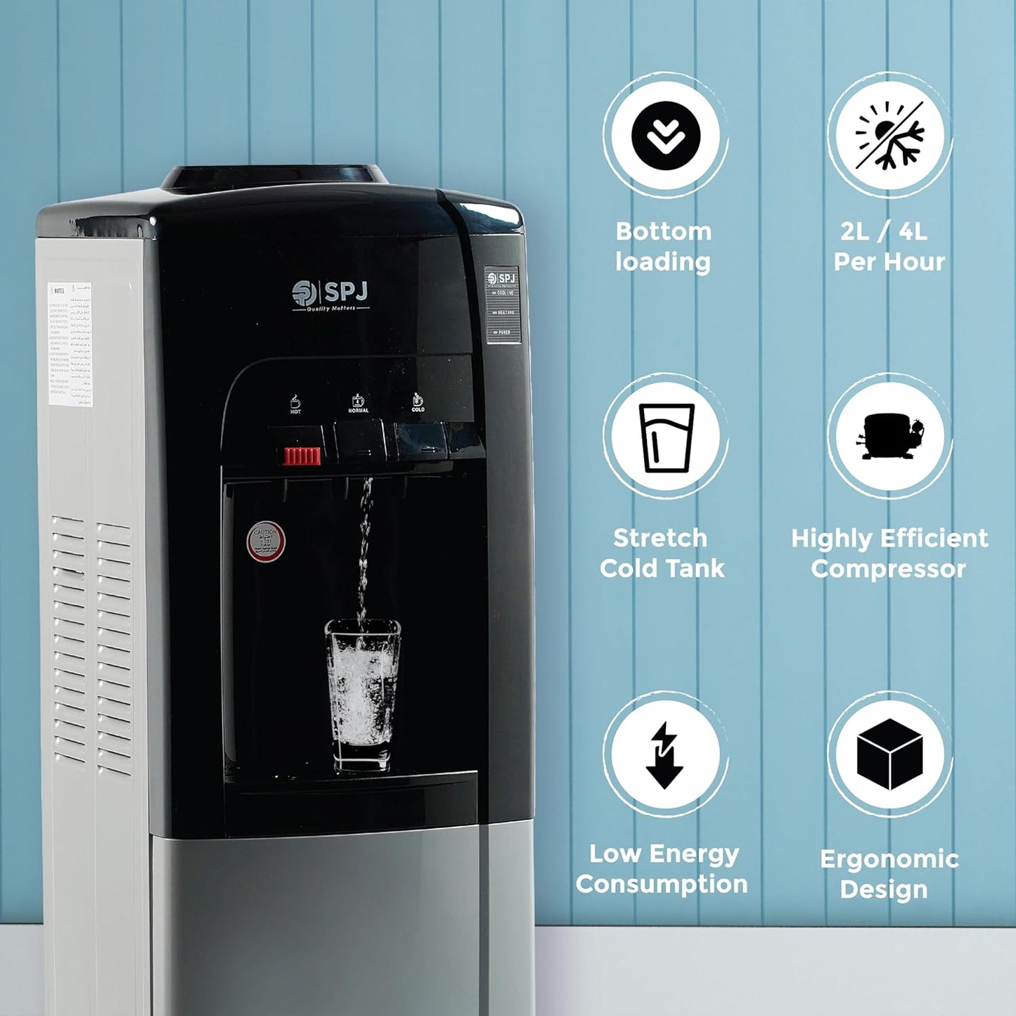 SPJ 16L Water Dispenser Top Load | ref SPJ-WDBLR-CN003