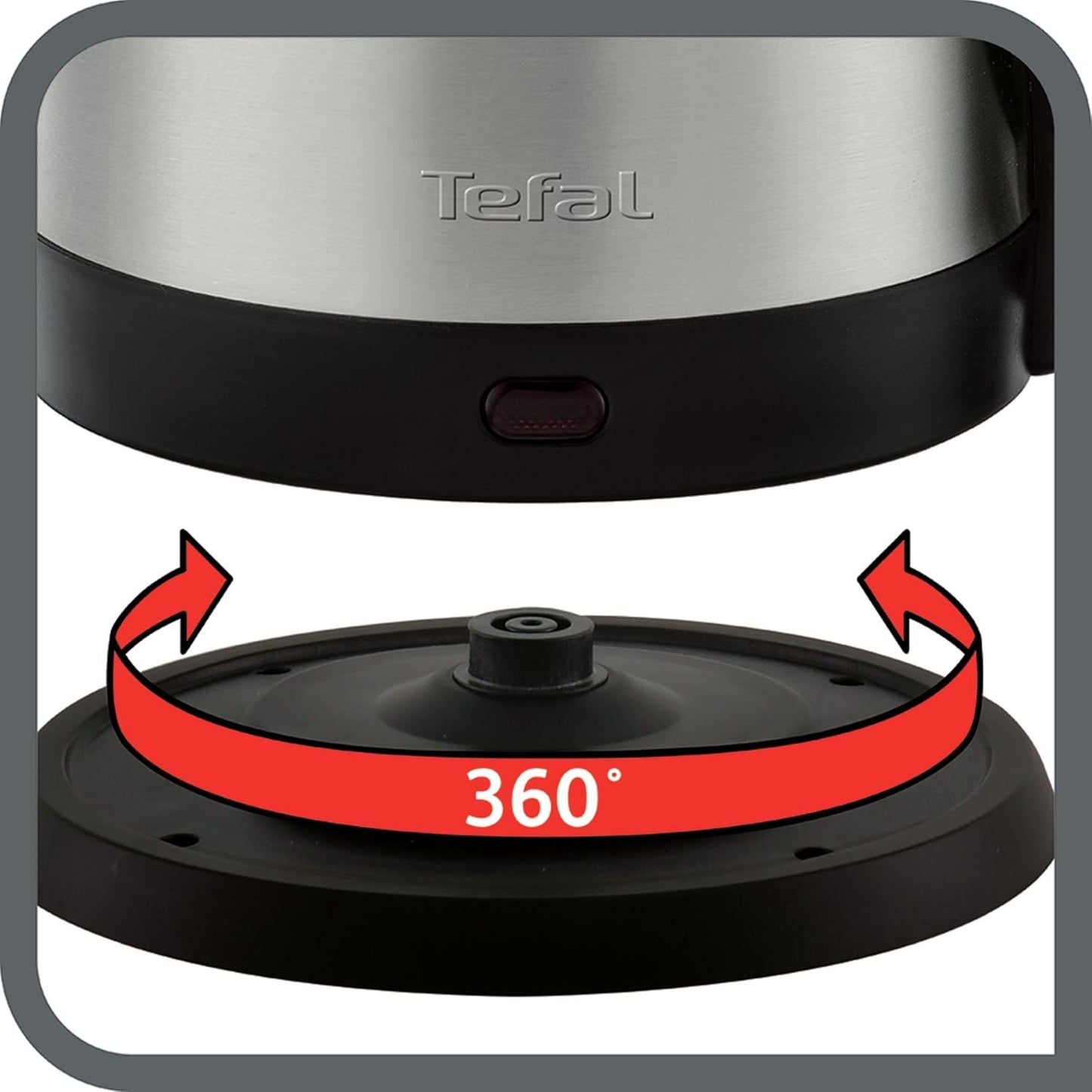 TEFAL Bouilloire Electric Kettle 1000W/1.2L Inox | ref T-KI431D10
