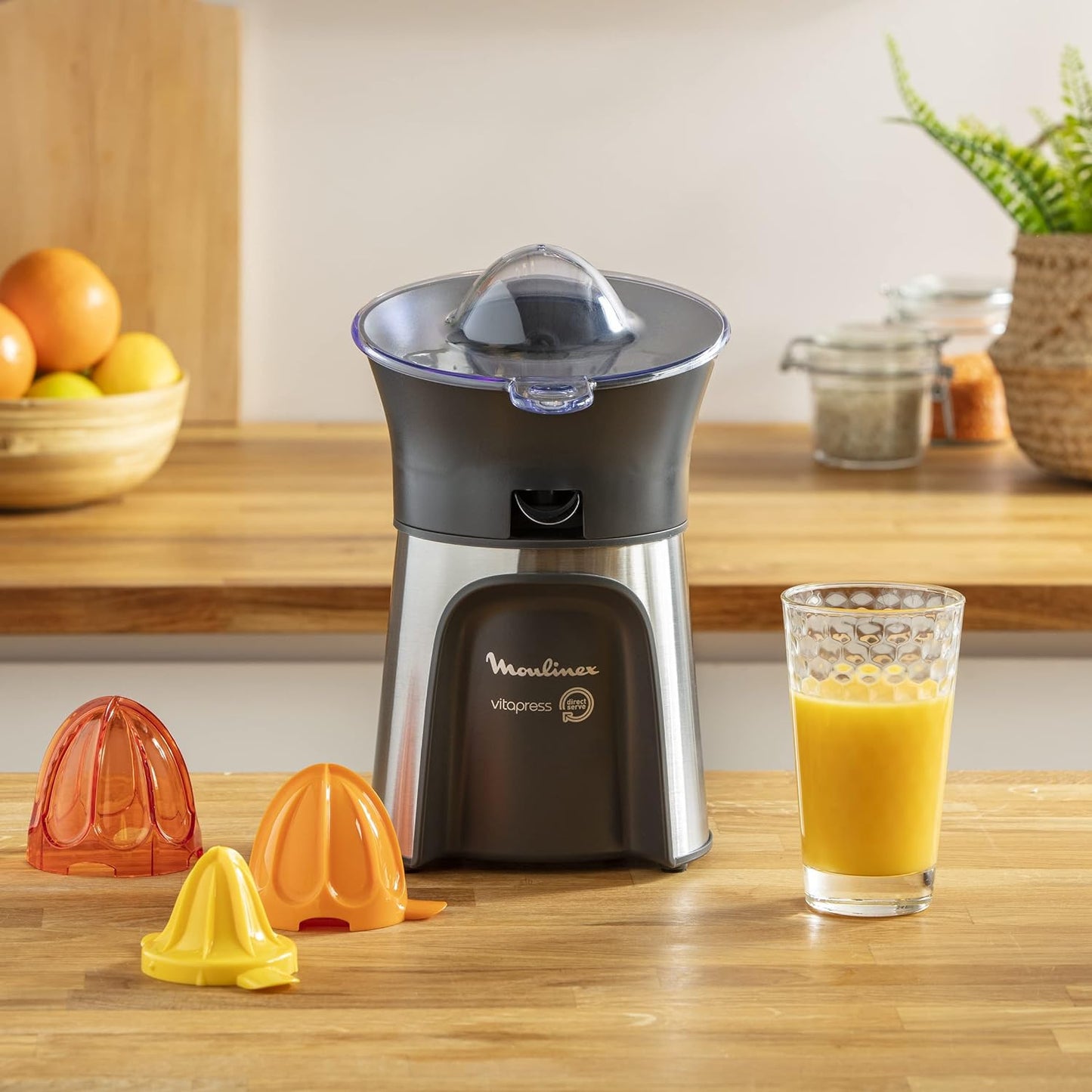 Espremedor de frutas cítricas MOULINEX VitaPress Direct Serve 100W/0,6L | ref. T-PC603D10