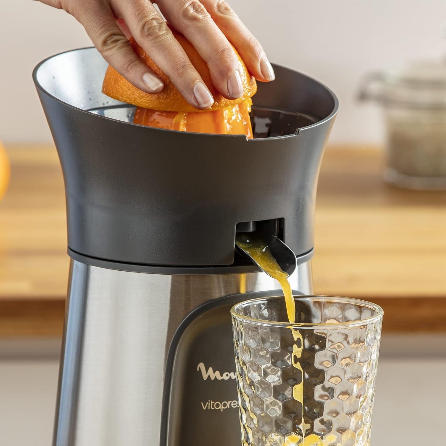 Espremedor de frutas cítricas MOULINEX VitaPress Direct Serve 100W/0,6L | ref. T-PC603D10