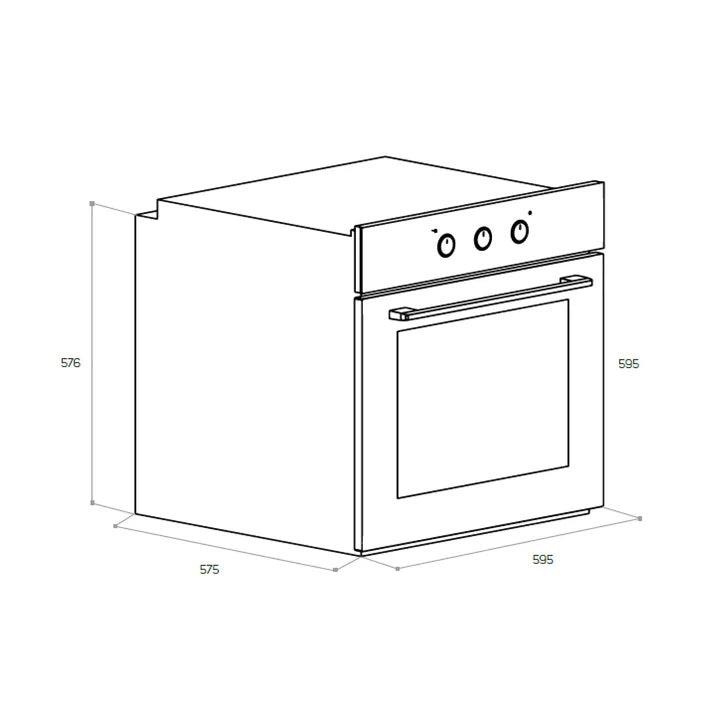 TAURUS BUILT-IN MULTIFUCNTIONAL OVEN 2600W/76L | HS576IXM ref E-8453