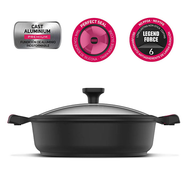 TAURUS CASSEROLE 28CM GREAT MOMENTS LOW | KCK3028L  ref E-4743