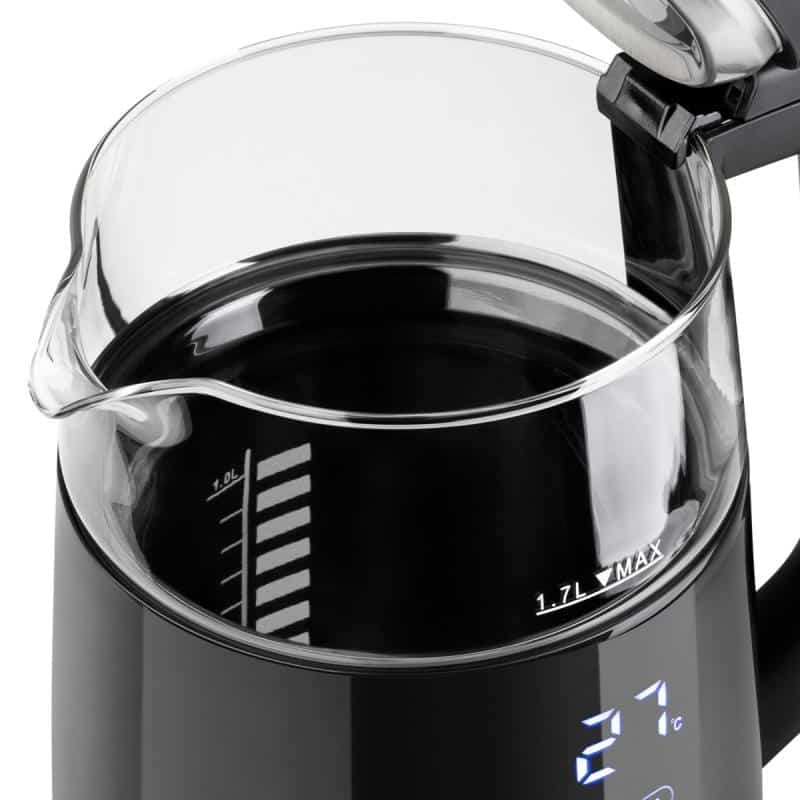 Chaleira Elétrica Digital HAEGER Digiglass – 1,7L, 2200W ref T-46130741