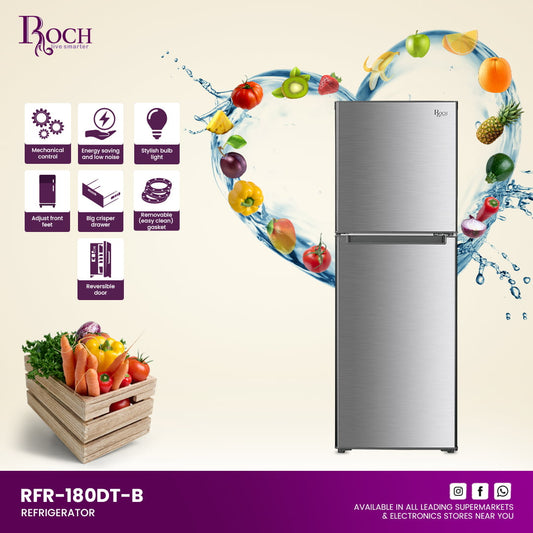 Refrigerador ROCH 138L ref EZ-RFR-180DT-B