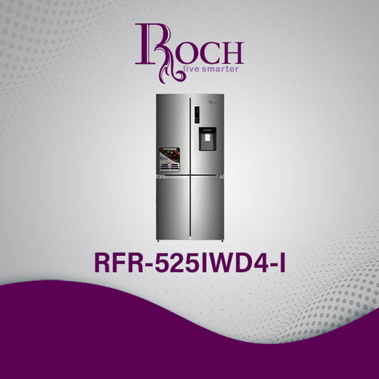 ROCH Refrigerator Side By Side 420L ref EZ-RFR-525IWD4-I