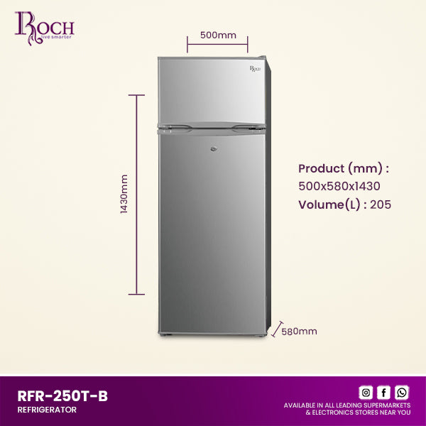 Refrigerador ROCH 205L | RFR-250T-B