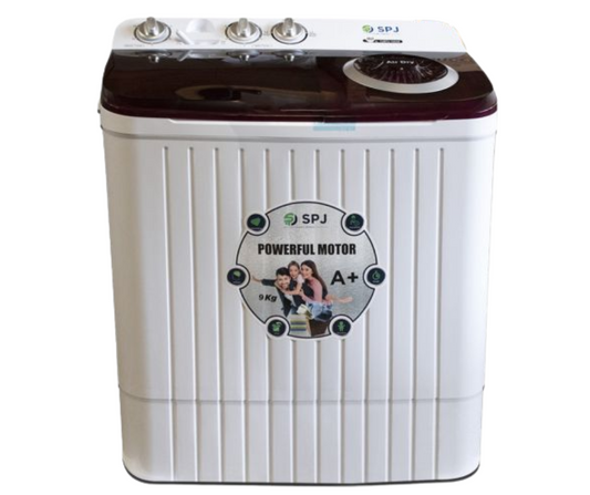 SPJ semi automatic washing machine 9KG dual tub large capacity in Angola