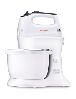 Batedeira MOULINEX 300W com Tigela de Plástico ref T-HM311127