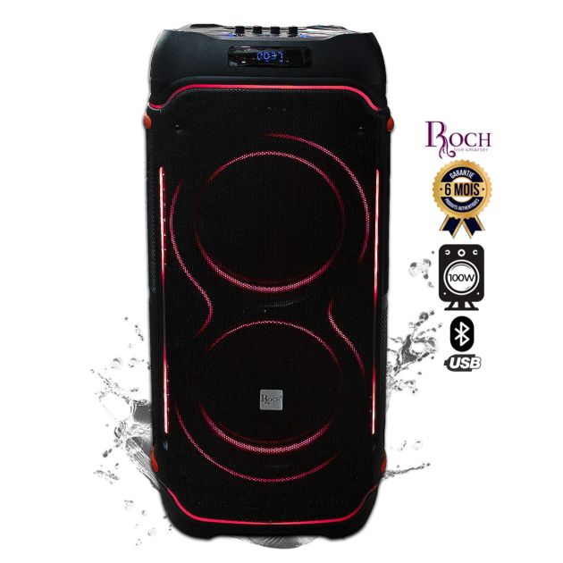 ROCH Rechargeable Speaker 10" 100W 2 Subwoofers – available in Luanda and across Angola