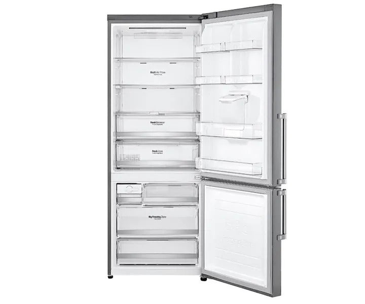 Refrigerador LG com Freezer Inferior e Dispensador de Água 446L | GCF689BLCM ref E-7908