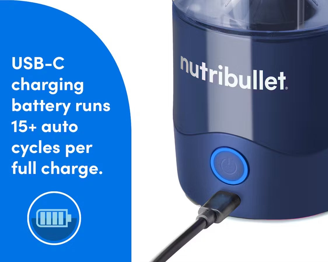 Liquidificador Portátil NUTRIBULLET Azul Marinho ref T-48332008