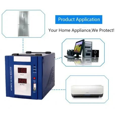 Regulador Automático de Tensão SPJ 3000W | ref SPJ- AVR-BLU3000W05